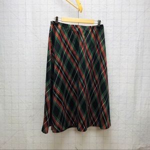 VTG Plaid Christmas/Holiday skirt